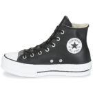Converse CHUCK TAYLOR ALL STAR LIFT CLEAN LEATHER HI Nero Sneakers alte Donna - 4