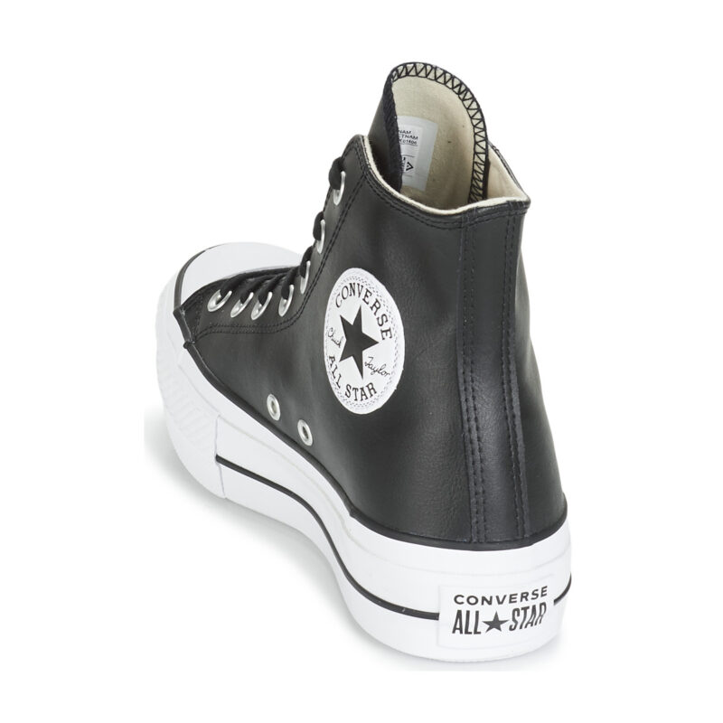 Converse CHUCK TAYLOR ALL STAR LIFT CLEAN LEATHER HI Nero Sneakers alte Donna - 5