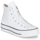 Converse CHUCK TAYLOR ALL STAR LIFT CLEAN LEATHER HI Wei&szlig;e High-Sneaker f&uuml;r Damen - Gr&ouml;&szlig;e 1