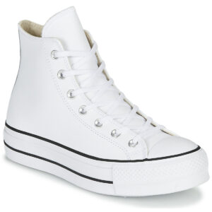 Converse  CHUCK TAYLOR ALL STAR LIFT CLEAN LEATHER HI  Bianco -  Sneakers alte Donna
