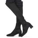 Betty London JOUBITU Nero Stivali a metà coscia Donna - 8