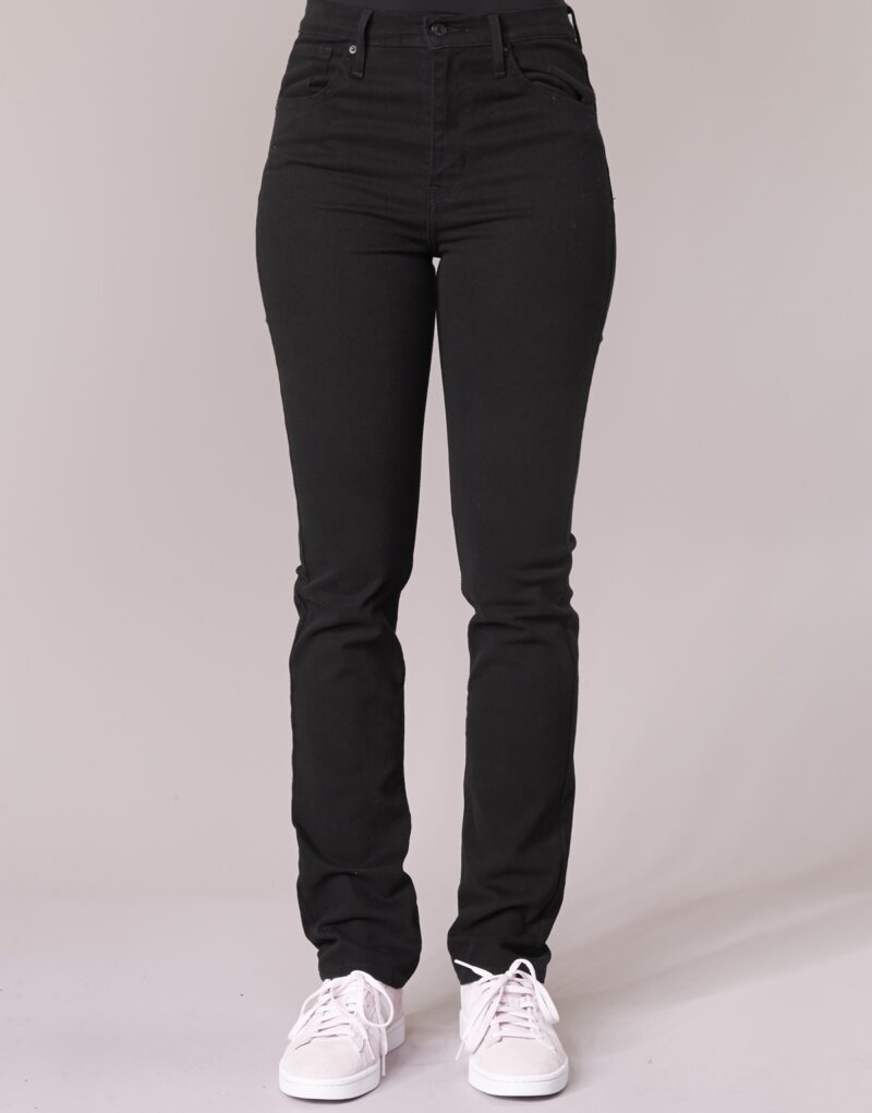 Jeans  Levis  724 HIGH RISE STRAIGHT  Nero Jeans Donna - 4