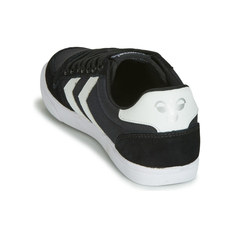 hummel TEN STAR LOW CANVAS Schwarze Damen-Sneaker - Gr&ouml;&szlig;e 5