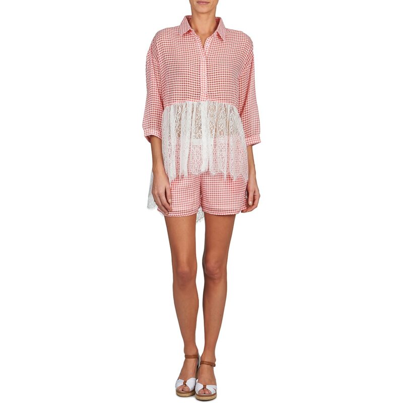 Camicia Brigitte Bardot AMBRE Rosso Camicie Donna - 3