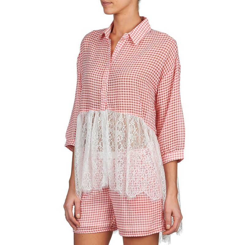 Camicia Brigitte Bardot AMBRE Rosso Camicie Donna - 4