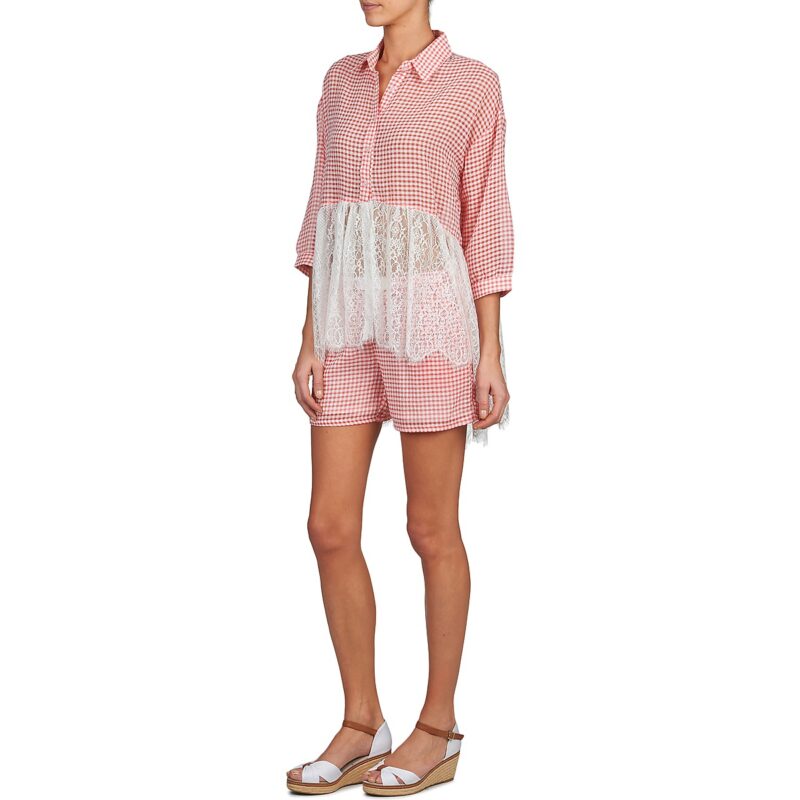 Camicia Brigitte Bardot AMBRE Rosso Camicie Donna - 5