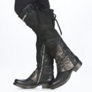 Airstep / A.S.98  SAINT EC PATCH  Nero Stivali a metà coscia Donna - 8