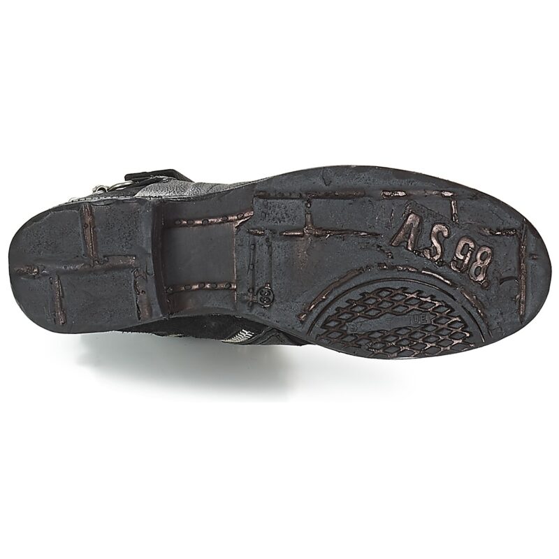 Airstep AS98 SAINT 14 Schwarze Damen-Ankle-Boots - Gr&ouml;&szlig;e 7