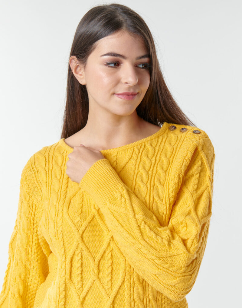 Jumper Betty London JEDRO Yellow Women's Sweaters - 5