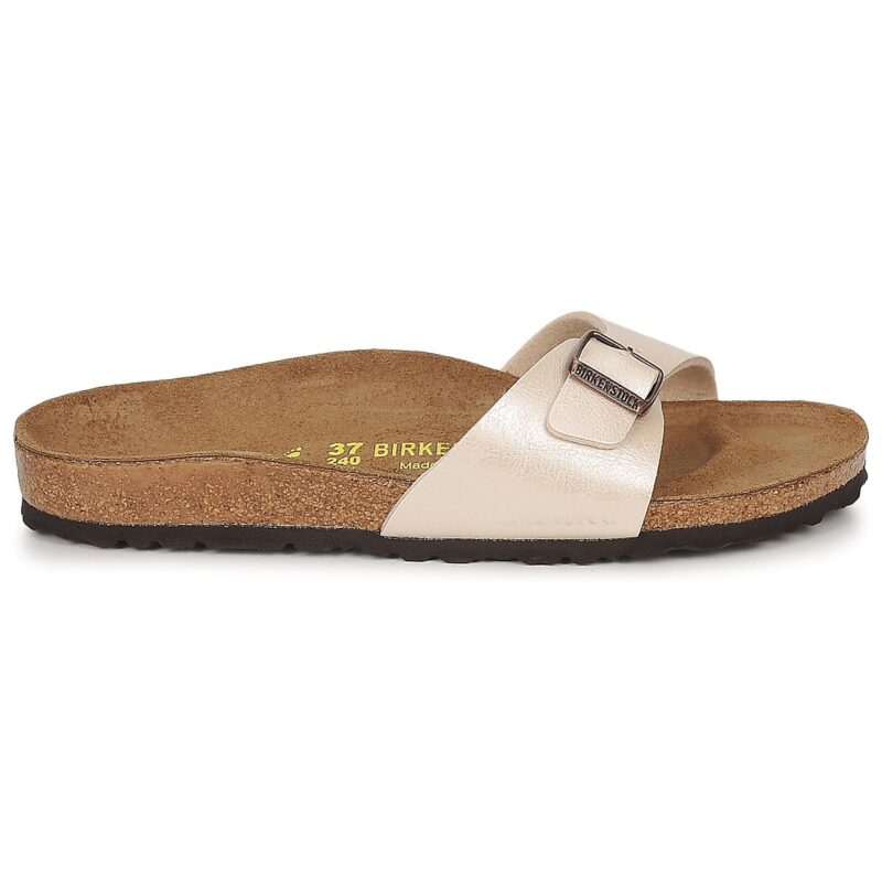 BIRKENSTOCK Madrid Birko-flor / Perla / White / Stretto Beige Ciabatta Donna - 2