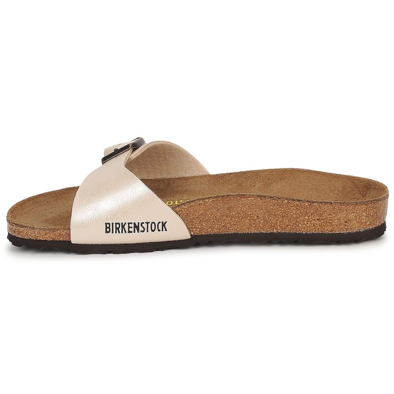 BIRKENSTOCK Madrid Birko-flor / Perla / White / Stretto Beige Ciabatta Donna - 4