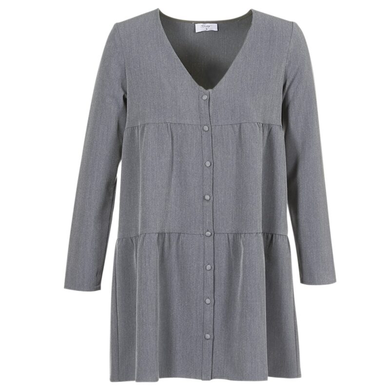 Abito corto Betty London JOGURET Grigio Abiti corti Donna - 1