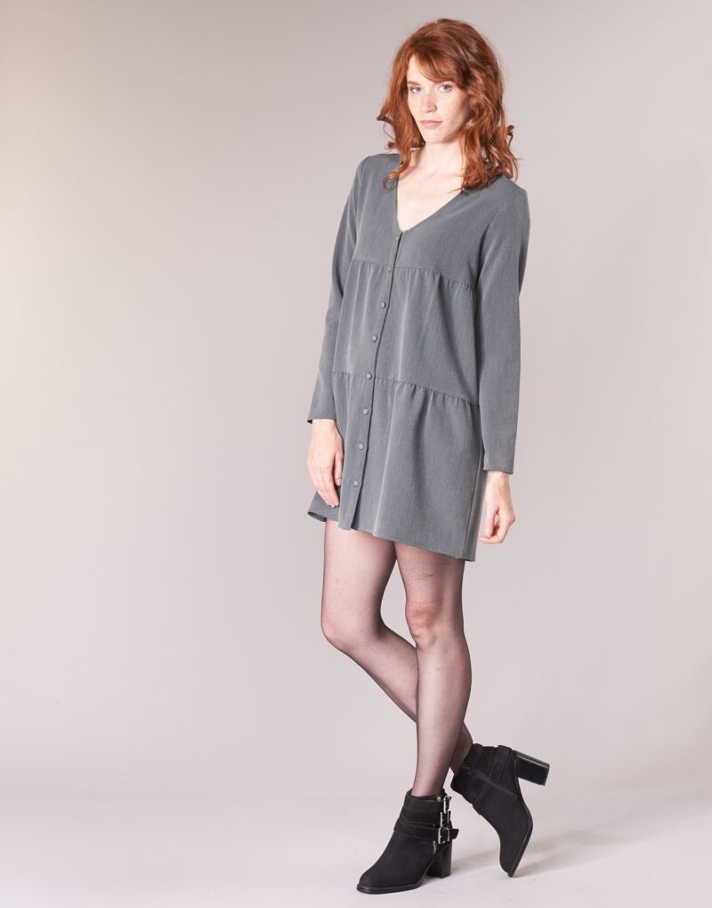 Abito corto Betty London JOGURET Grigio Abiti corti Donna - 3