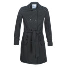 Gabardina Betty London Abrigo largo negro JIVELU para mujer - 1