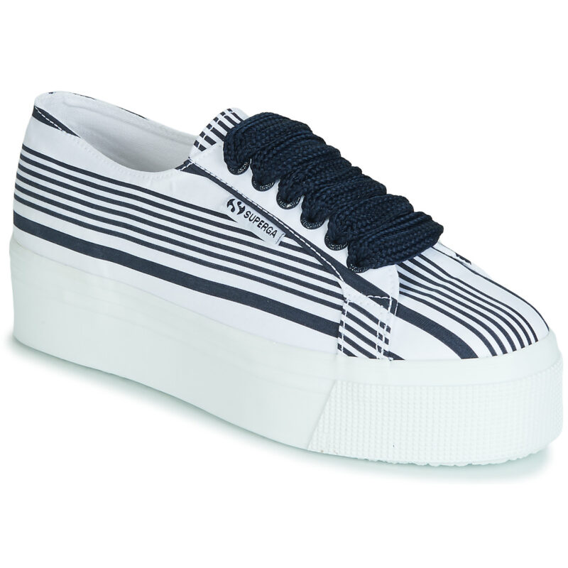 Superga  2790 COT MULTI STRIPE W  Bianco -  Sneakers basse Donna - 1