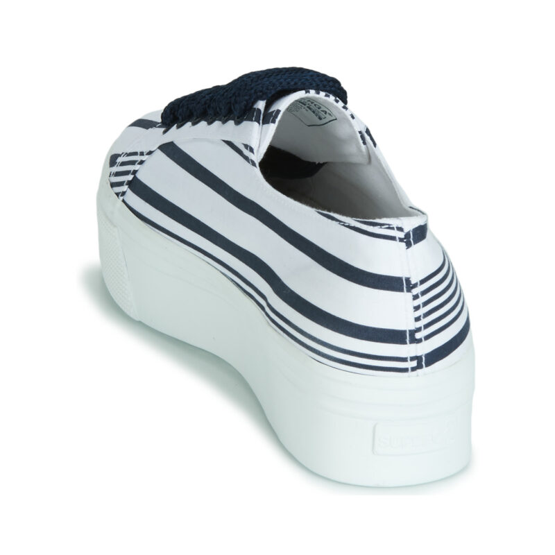 Superga  2790 COT MULTI STRIPE W  Bianco -  Sneakers basse Donna - 5