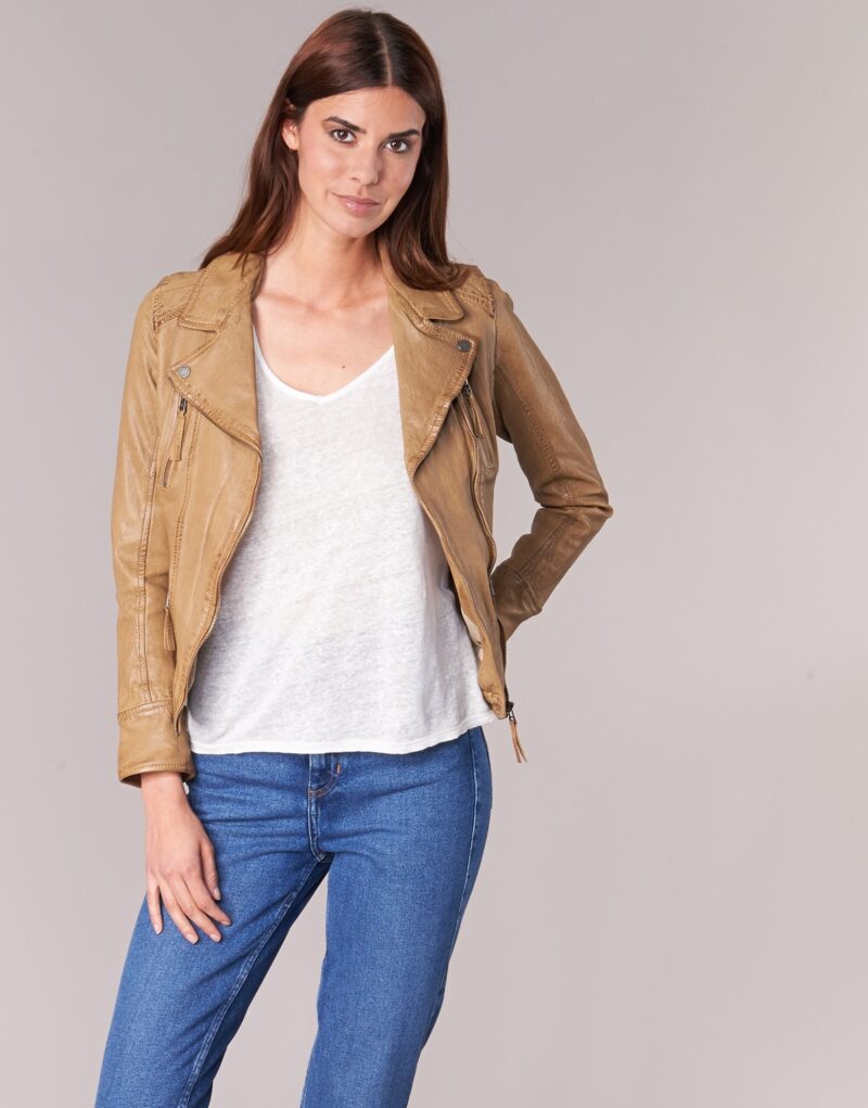 Giacca in pelle Oakwood CAMERA Marrone Giacche in pelle Donna - 2