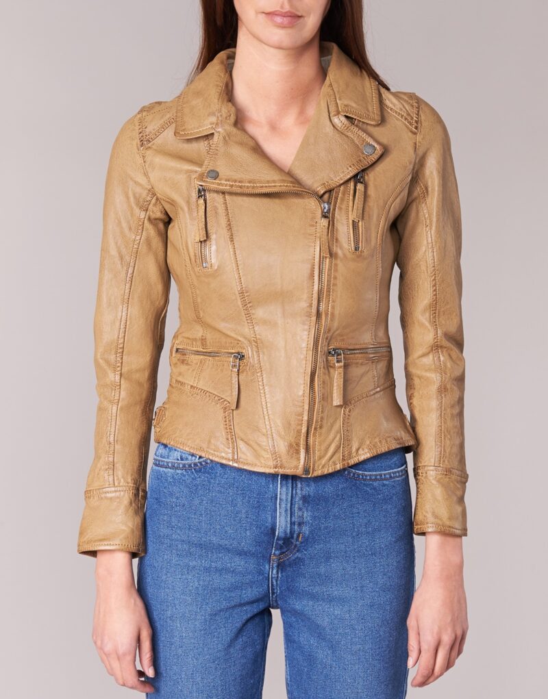 Giacca in pelle Oakwood CAMERA Marrone Giacche in pelle Donna - 4