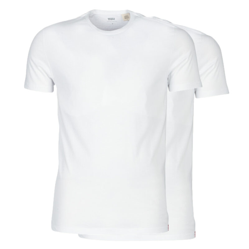 T-shirt Levis SLIM 2PK CREWNECK 1 Bianco T-shirt maniche corte Uomo - 1