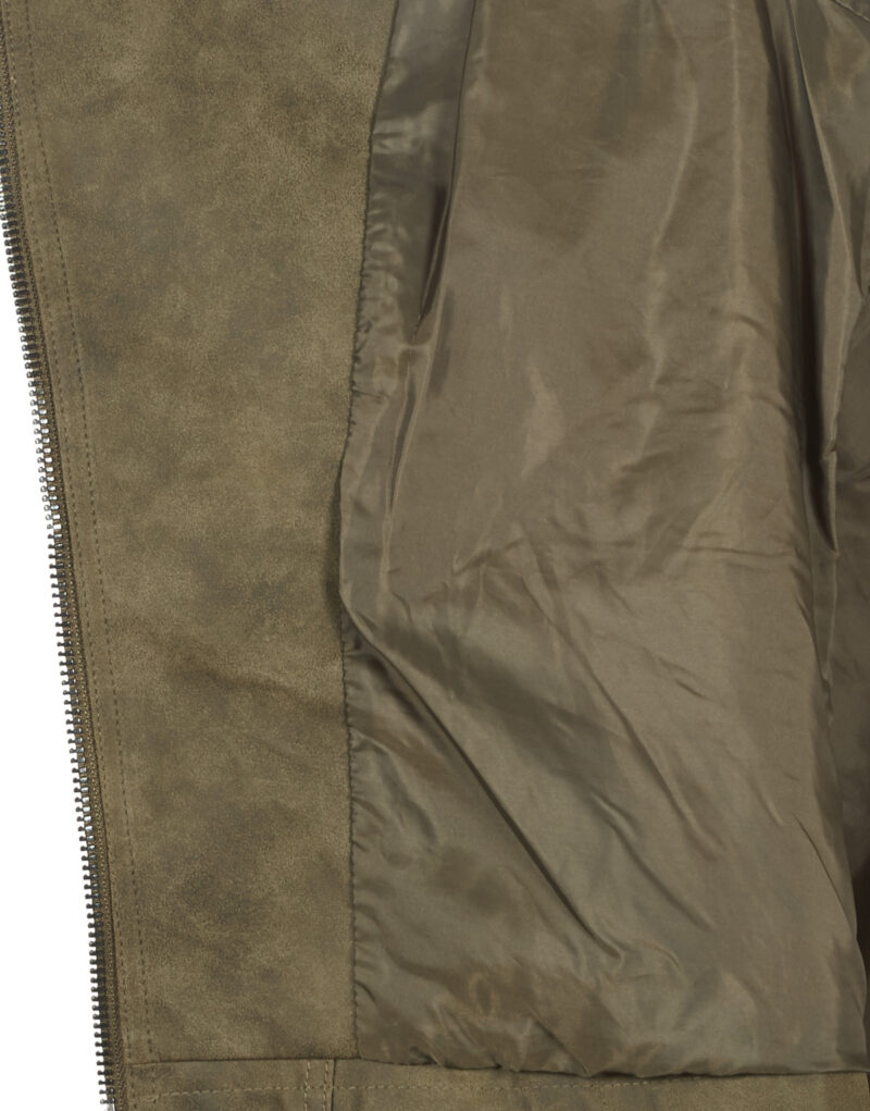 Giacca in pelle Only ONLAVA Kaki Giacche in pelle Donna - 7