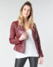 Chaqueta de cueroelle Oakwood CAMERA Red Jackets en pelle Mujer - 2
