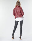 Chaqueta de cueroelle Oakwood CAMERA Red Jackets en pelle Mujer - 4