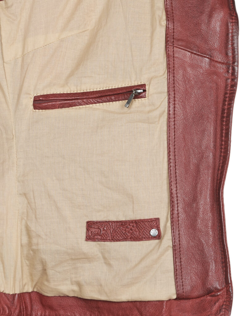 Chaqueta de cueroelle Oakwood CAMERA Red Jackets en pelle Mujer - 6
