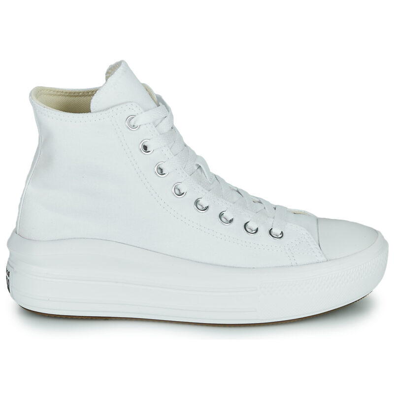 Converse Chuck Taylor All Star Move Canvas Color Hi White Damen-Sneaker - Gr&ouml;&szlig;e 2