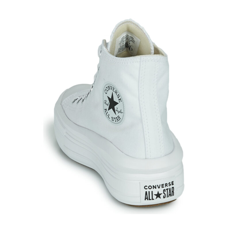 Converse Chuck Taylor All Star Move Canvas Color Hi White Damen-Sneaker - Gr&ouml;&szlig;e 5