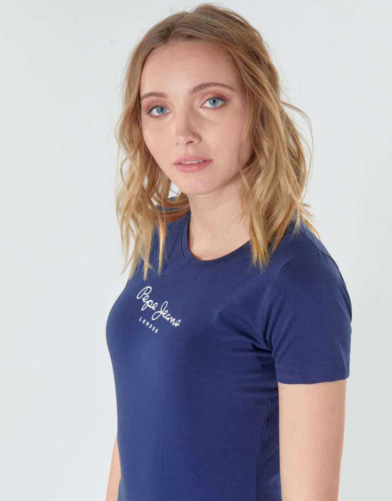 T-shirt  Pepe jeans  NEW VIRGINIA  Blu T-shirt maniche corte Donna - 5
