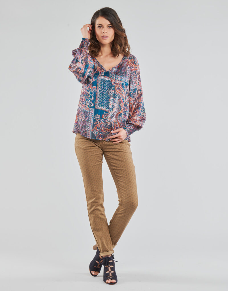 Pantaloni slim Cream LOTTE PRINTED Beige Pantaloni slim Donna - 2