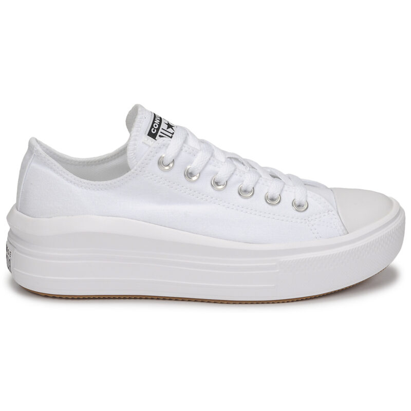 Converse CHUCK TAYLOR ALL STAR MOVE CANVAS COLOR OX Wei&szlig;e Low-Sneaker f&uuml;r Damen - Gr&ouml;&szlig;e 2