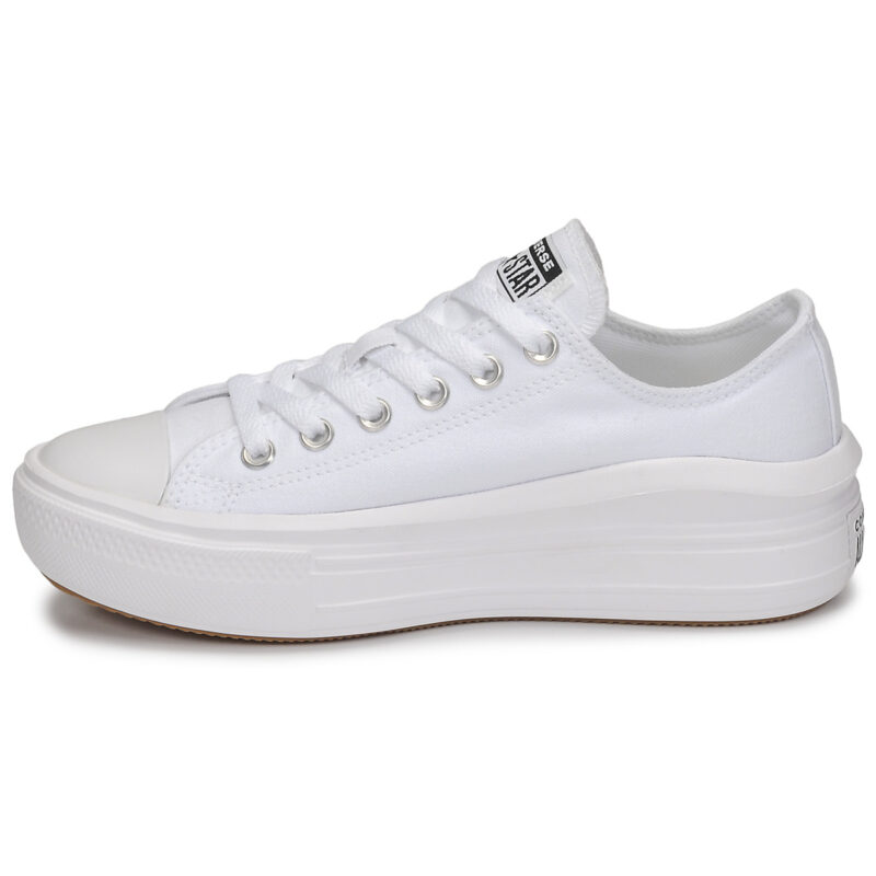 Converse CHUCK TAYLOR ALL STAR MOVE CANVAS COLOR OX Wei&szlig;e Low-Sneaker f&uuml;r Damen - Gr&ouml;&szlig;e 4