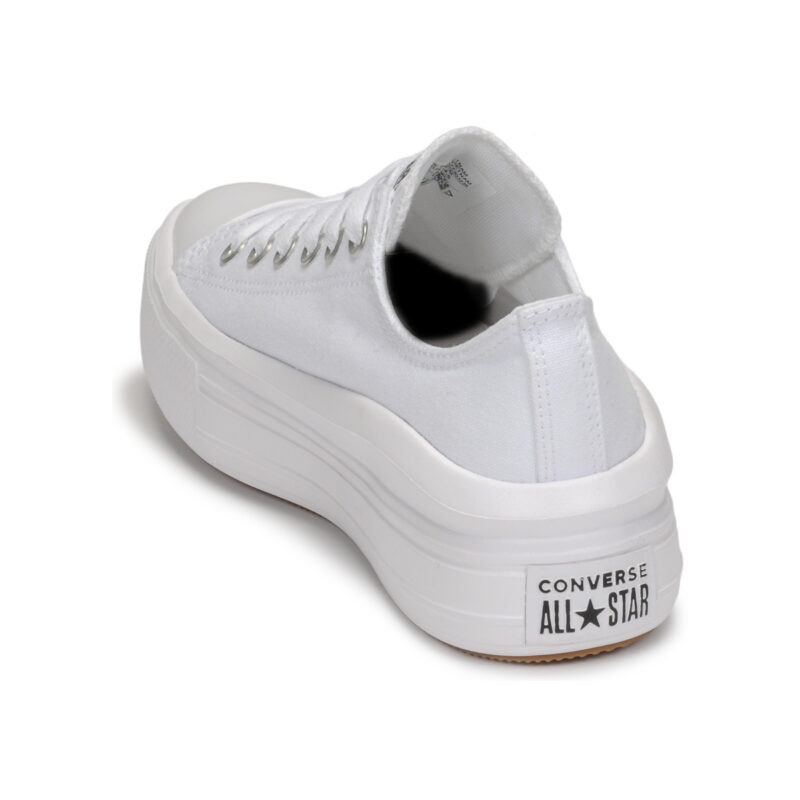 Converse CHUCK TAYLOR ALL STAR MOVE CANVAS COLOR OX Wei&szlig;e Low-Sneaker f&uuml;r Damen - Gr&ouml;&szlig;e 5