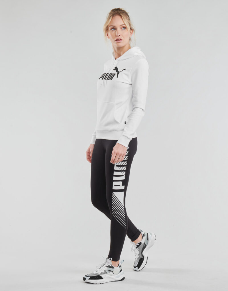 Felpe con cappuccio  Puma  ESS LOGO HOODY TR  Bianco -  Felpe con cappuccio Abbigliamento Donna - 3