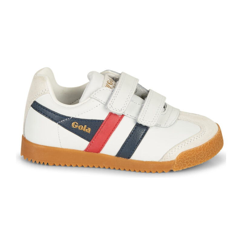 Gola HARRIER LEATHER VELCRO Bianco Sneakers Bambino - 2