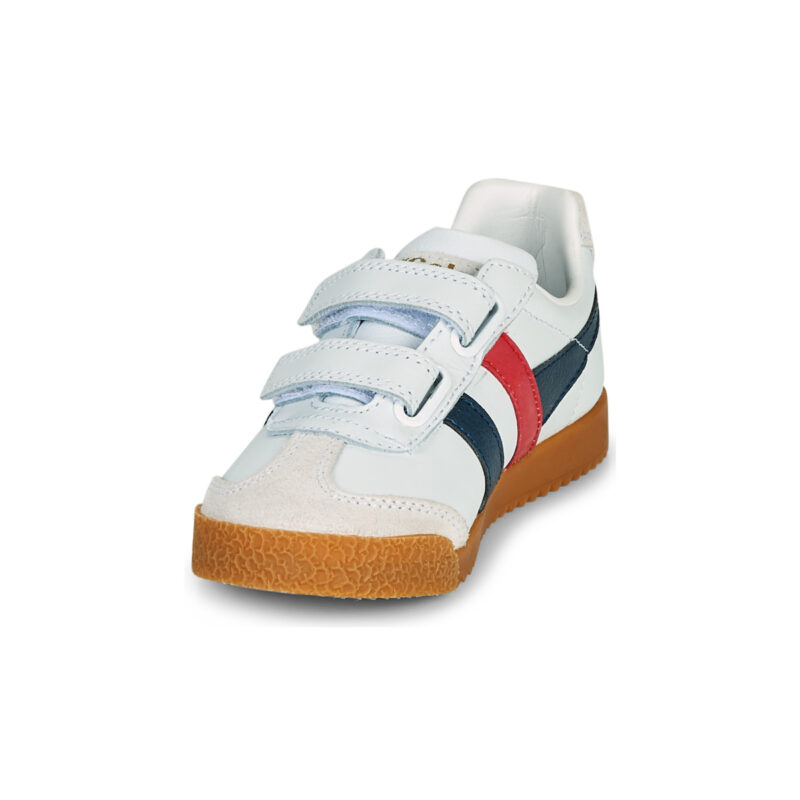 Gola HARRIER LEATHER VELCRO Bianco Sneakers Bambino - 3
