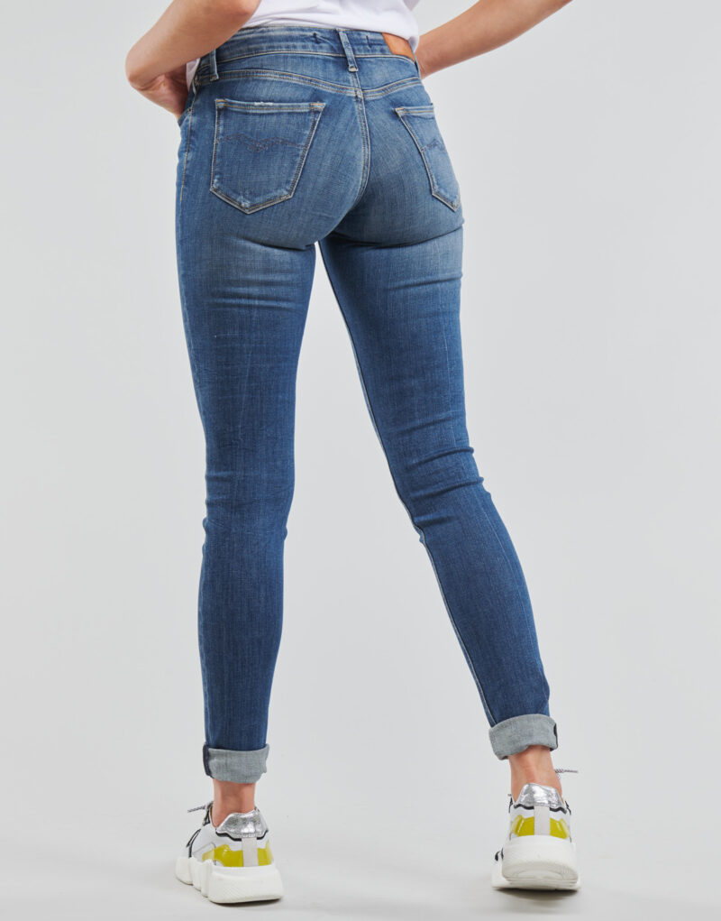 Replay Skynny Jeans NEU LUZ Blaue Damen Skynny Jeans - 4