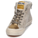 Meline NK1384 Gold High Top Sneakers Women - 3
