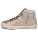 Meline NK1384 Gold High Top Sneakers Women - 4
