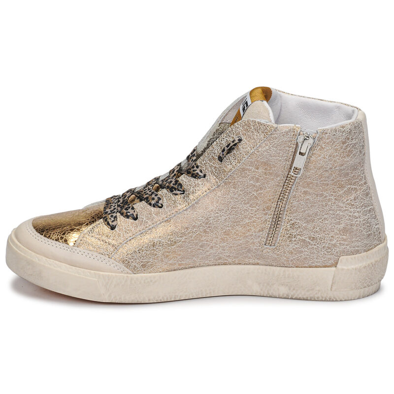 Meline NK1384 Gold High Top Sneakers Women - 4