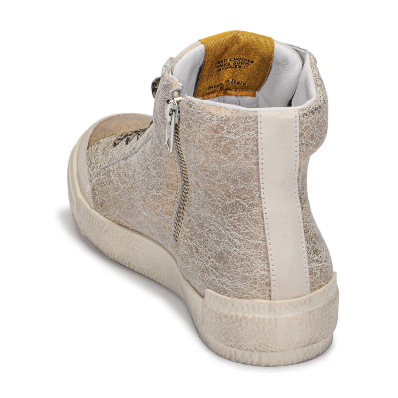 Meline NK1384 Gold High Top Sneakers Women - 5