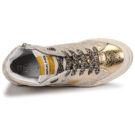 Meline NK1384 Gold High Top Sneakers Women - 6