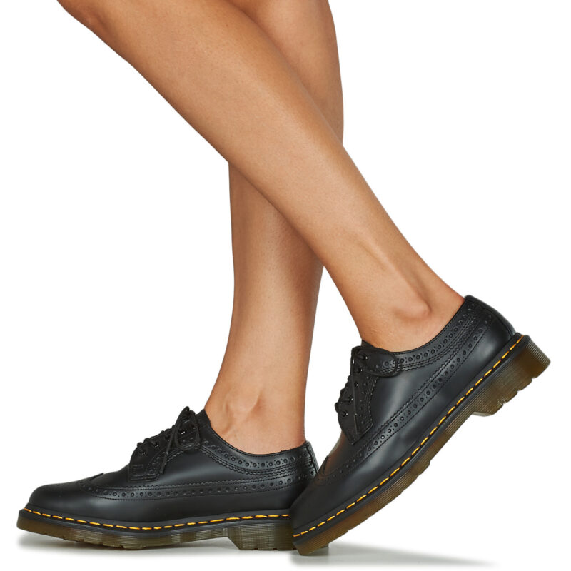 Dr. Martens 3989 BROGUE BLACK SMOOTH Nero Derby Donna - 8
