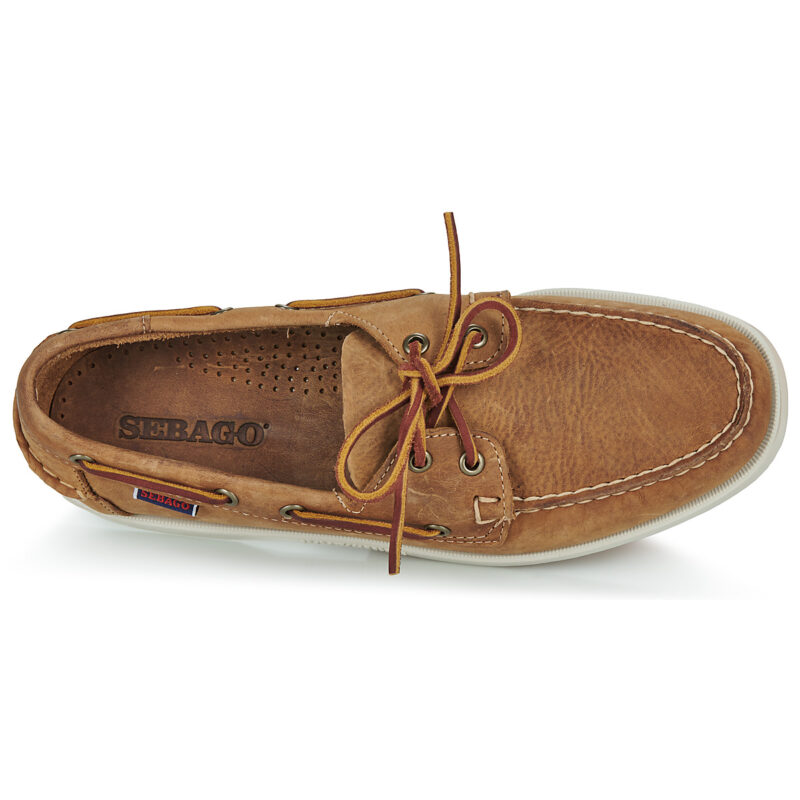 Sebago PORTLAND CRAZYH Braune Herren-Bootsschuhe - Gr&ouml;&szlig;e 6