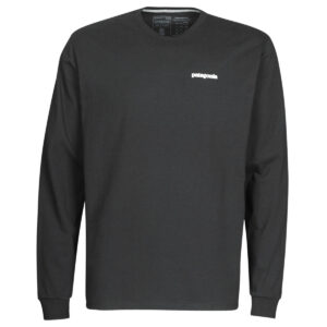 T-shirts a maniche lunghe  Patagonia  M'S L/S P-6 LOGO RESPONSIBILI-TEE  Nero -  T-shirts a maniche lunghe Uomo