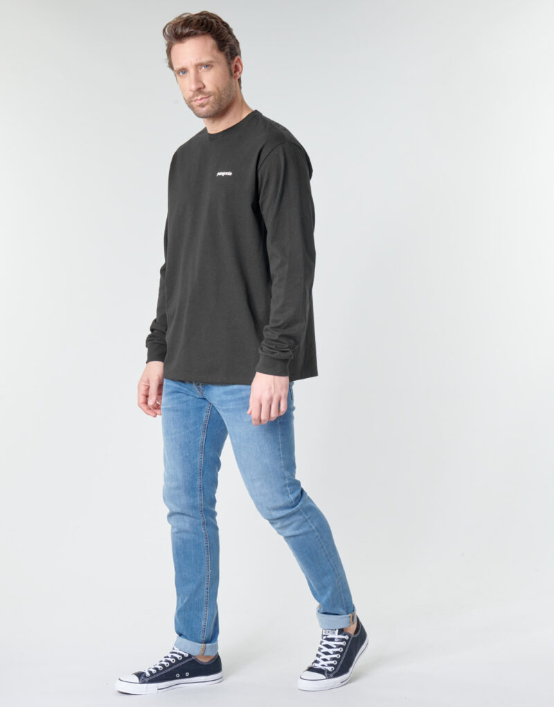 T-shirts a maniche lunghe Patagonia M'S L/S P-6 LOGO RESPONSIBILI-TEE Nero T-shirts a maniche lunghe Uomo - 3