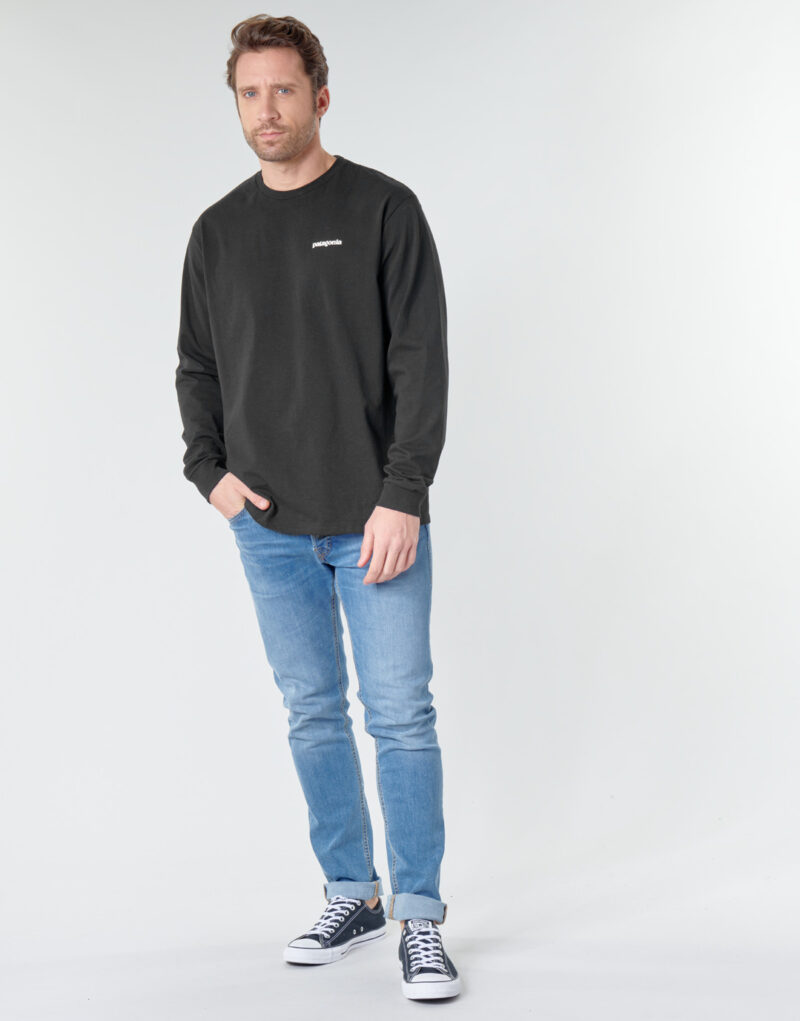 T-shirts a maniche lunghe Patagonia M'S L/S P-6 LOGO RESPONSIBILI-TEE Nero T-shirts a maniche lunghe Uomo - 4