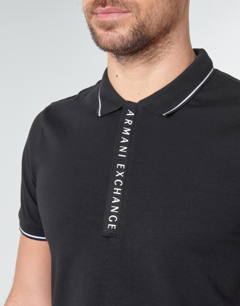 Polo  Armani Exchange  HANEMO  Nero -  Polo Uomo - 5