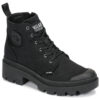 Palladium  PALLABASE TWILL  Nero -  Sneakers alte Donna